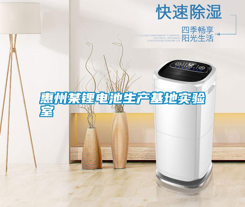 惠州某鋰電池生產(chǎn)基地實驗室
