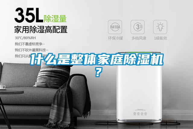 什么是整體家庭除濕機？