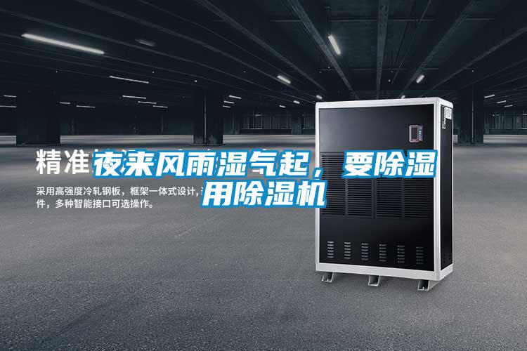 夜來風雨濕氣起，要除濕用除濕機
