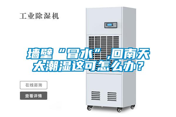 墻壁“冒水”,回南天太潮濕這可怎么辦？