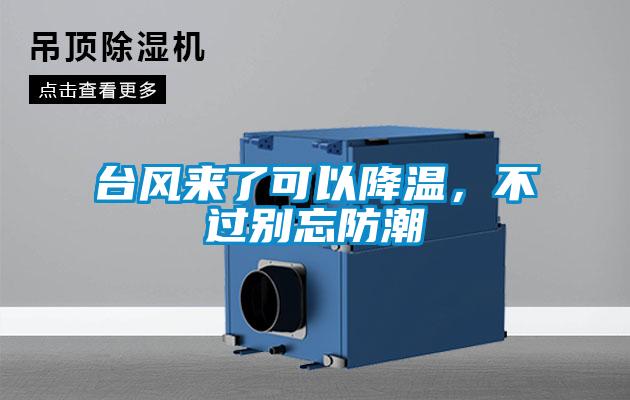 臺風(fēng)來了可以降溫，不過別忘防潮