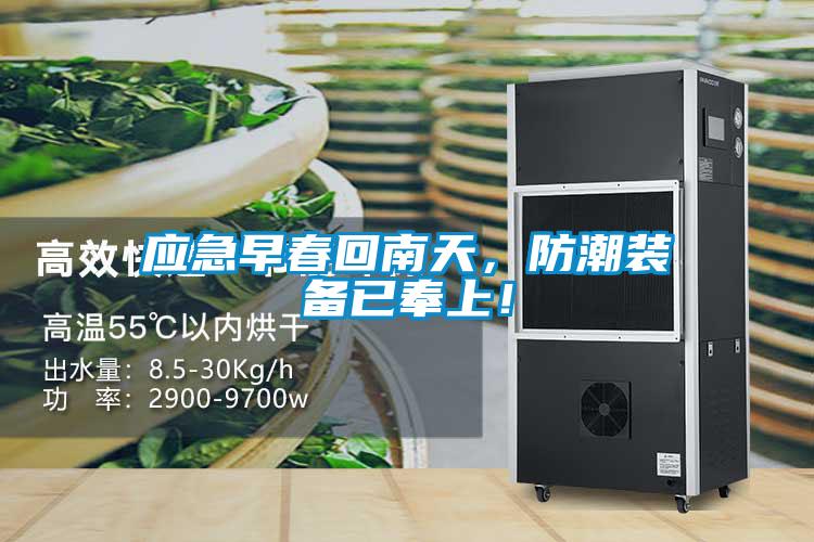應(yīng)急早春回南天，防潮裝備已奉上！