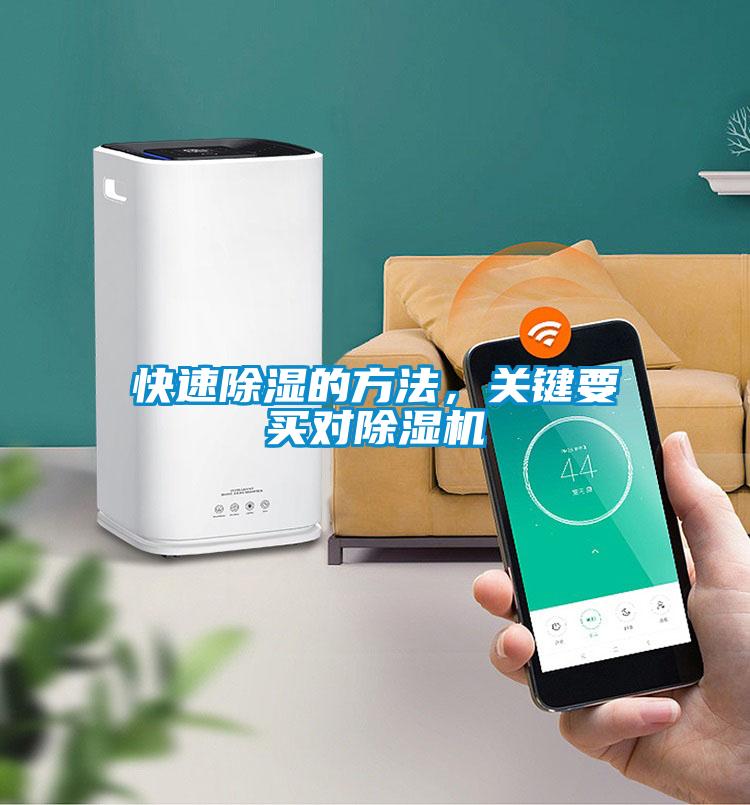 快速除濕的方法，關(guān)鍵要買對除濕機