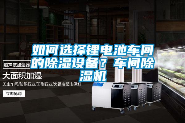 如何選擇鋰電池車間的除濕設(shè)備？車間除濕機