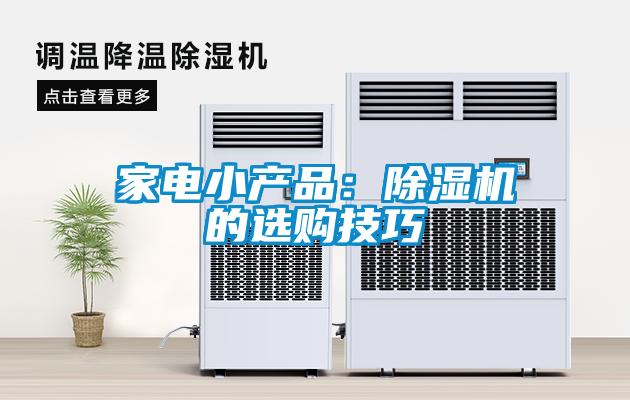 家電小產(chǎn)品：除濕機(jī)的選購(gòu)技巧