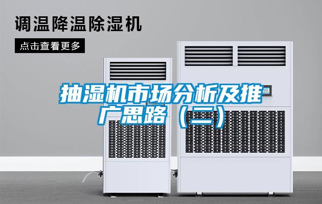 抽濕機(jī)市場(chǎng)分析及推廣思路（二）