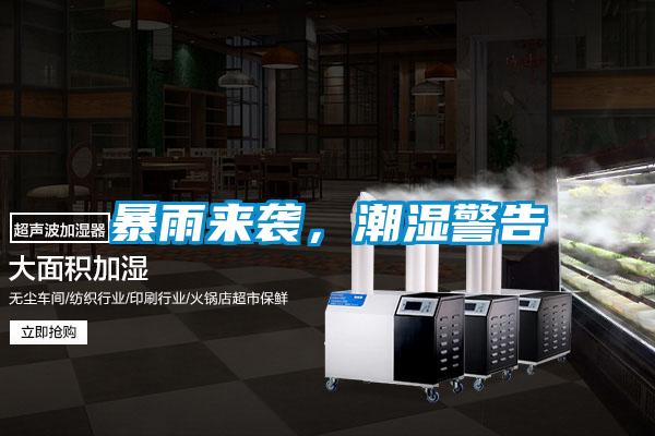 暴雨來襲，潮濕警告