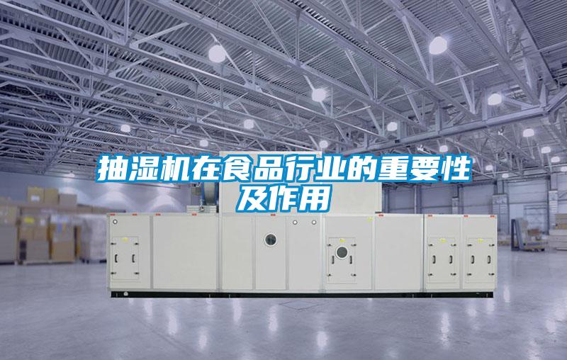 抽濕機(jī)在食品行業(yè)的重要性及作用
