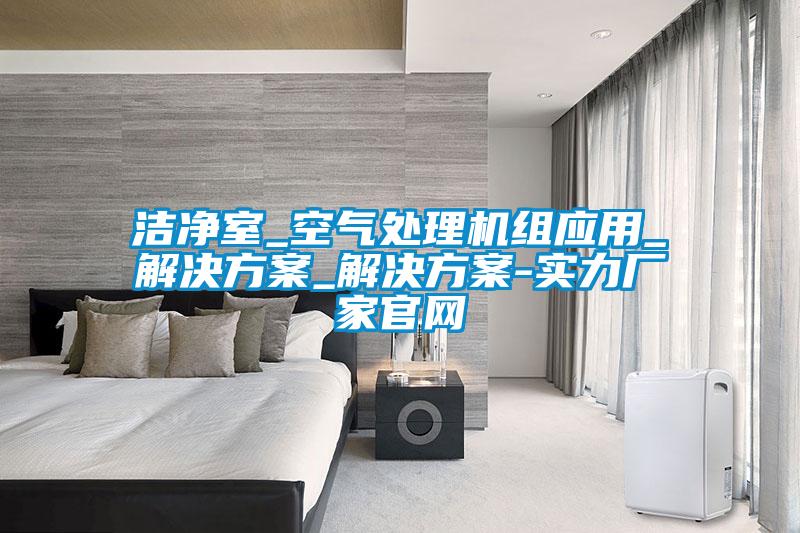 潔凈室_空氣處理機組應(yīng)用_解決方案_解決方案-實力廠家官網(wǎng)