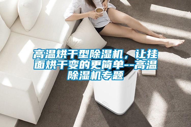 高溫烘干型除濕機，讓掛面烘干變的更簡單--高溫除濕機專題