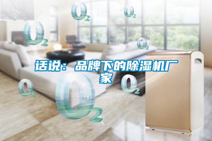 話說：品牌下的除濕機(jī)廠家