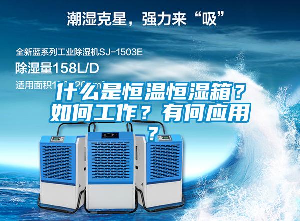 什么是恒溫恒濕箱？如何工作？有何應(yīng)用？
