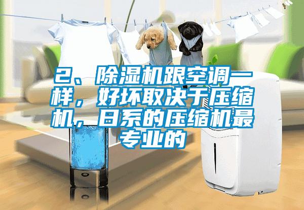 2、除濕機跟空調(diào)一樣，好壞取決于壓縮機，日系的壓縮機最專業(yè)的