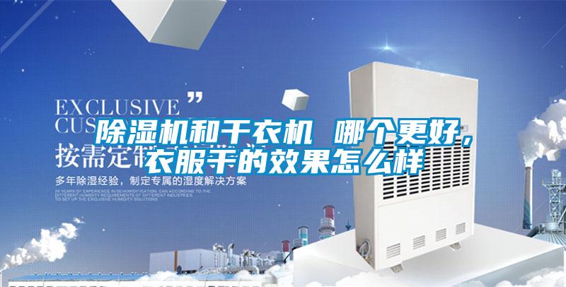 除濕機(jī)和干衣機(jī) 哪個更好，衣服干的效果怎么樣