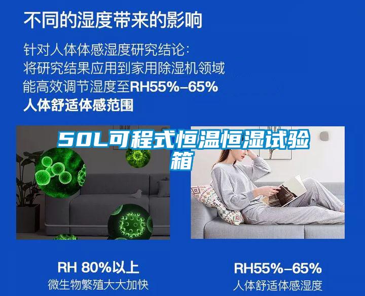 50L可程式恒溫恒濕試驗(yàn)箱