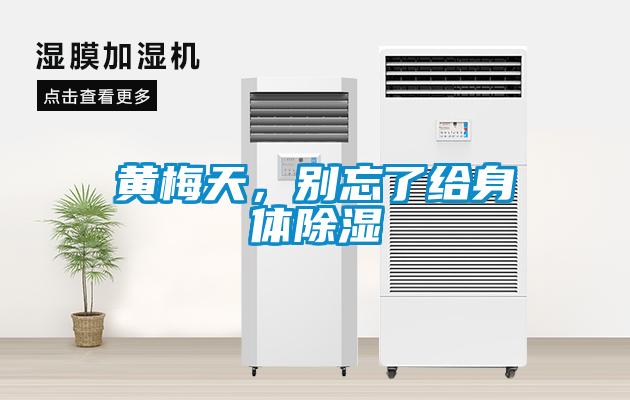 黃梅天，別忘了給身體除濕
