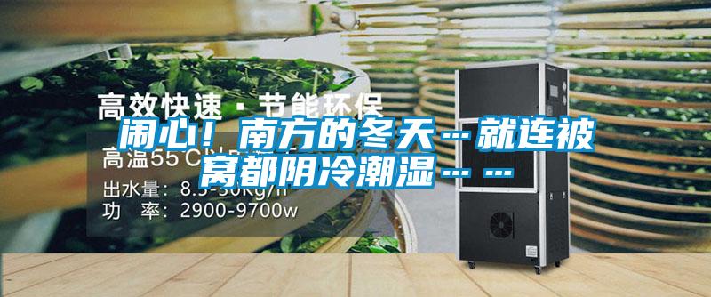 鬧心！南方的冬天…就連被窩都陰冷潮濕……