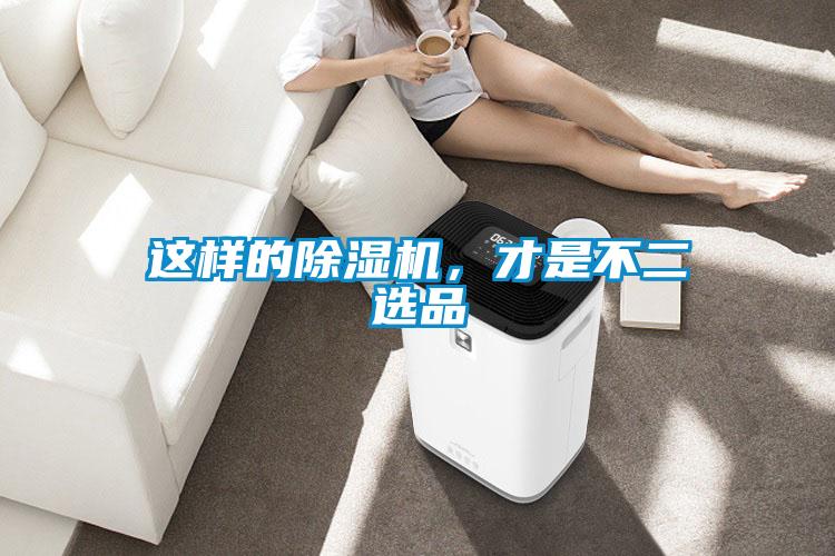 這樣的除濕機，才是不二選品