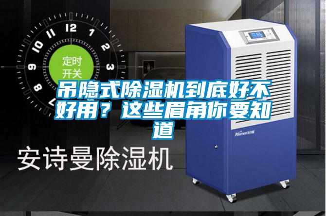吊隱式除濕機到底好不好用？這些眉角你要知道