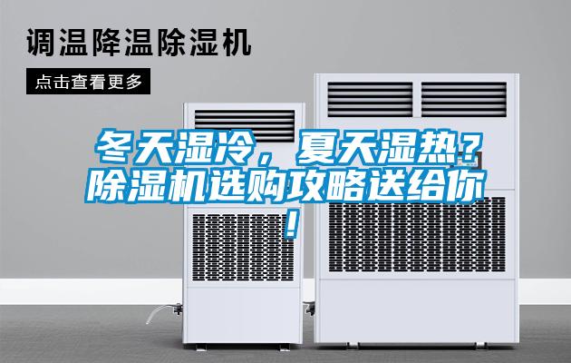 冬天濕冷，夏天濕熱？除濕機選購攻略送給你！