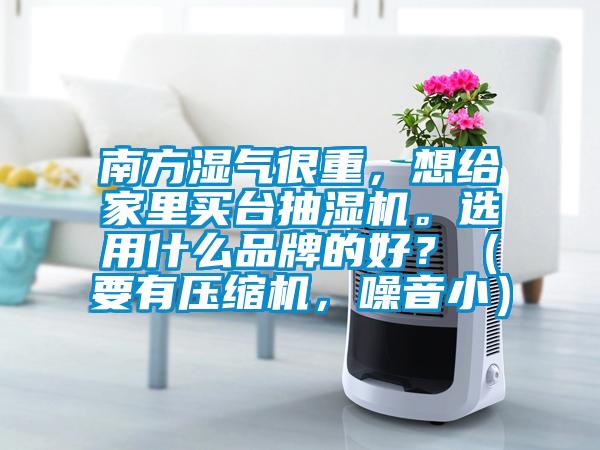 南方濕氣很重，想給家里買臺抽濕機。選用什么品牌的好？（要有壓縮機，噪音?。?></div>
								<div   id=