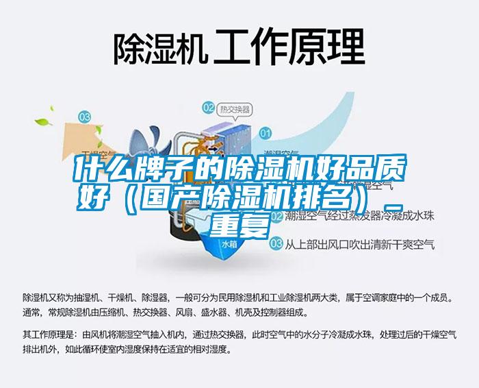 什么牌子的除濕機(jī)好品質(zhì)好（國(guó)產(chǎn)除濕機(jī)排名）_重復(fù)