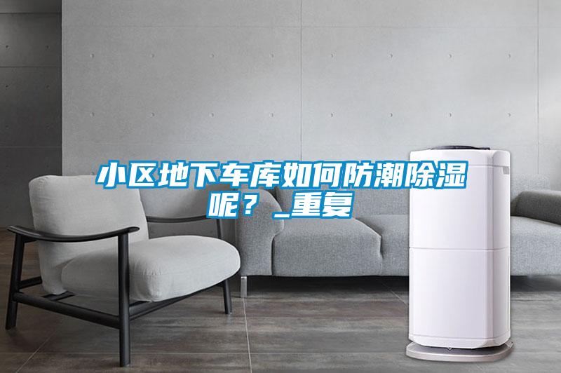 小區(qū)地下車庫如何防潮除濕呢？_重復(fù)