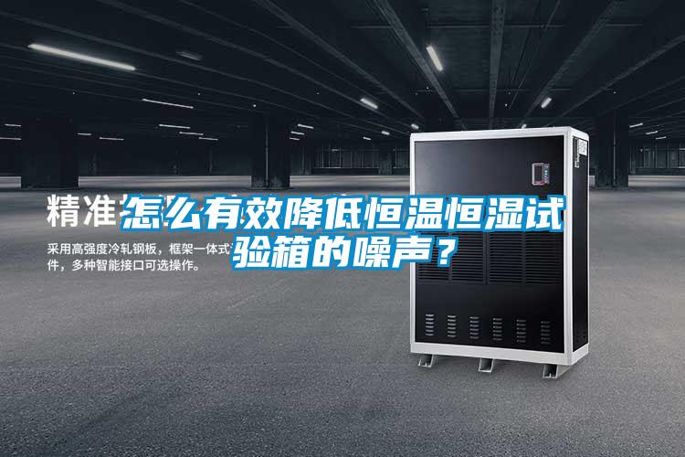 怎么有效降低恒溫恒濕試驗(yàn)箱的噪聲？
