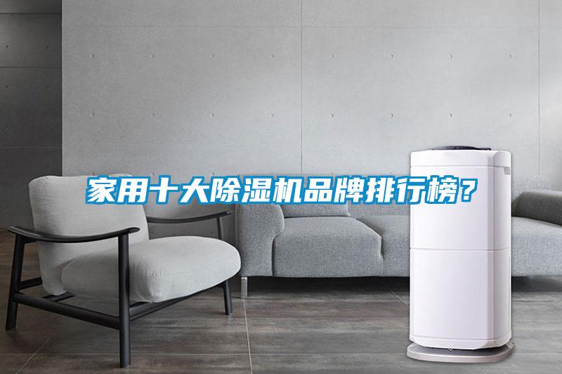 家用十大除濕機品牌排行榜？