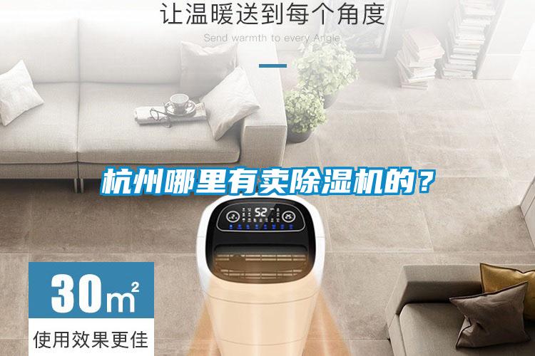 杭州哪里有賣除濕機的？