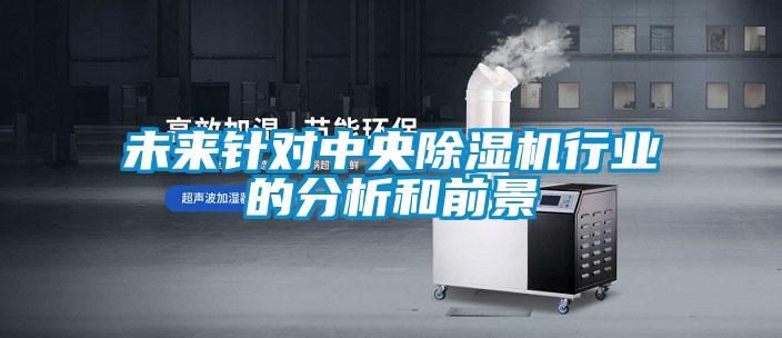 未來針對(duì)中央除濕機(jī)行業(yè)的分析和前景