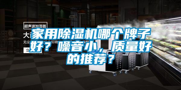 家用除濕機哪個牌子好？噪音小，質量好的推薦？