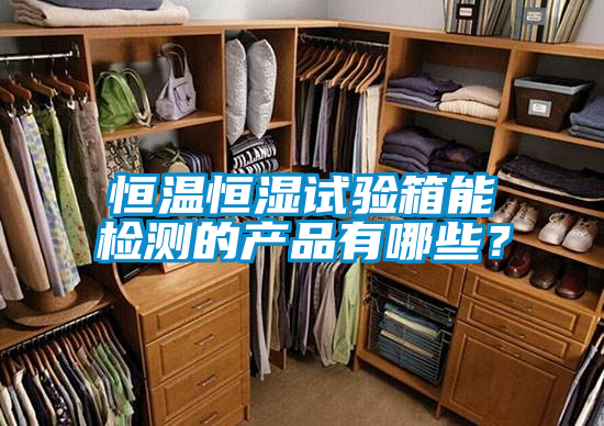 恒溫恒濕試驗箱能檢測的產(chǎn)品有哪些？