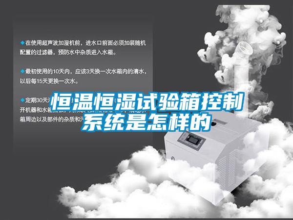 恒溫恒濕試驗箱控制系統(tǒng)是怎樣的