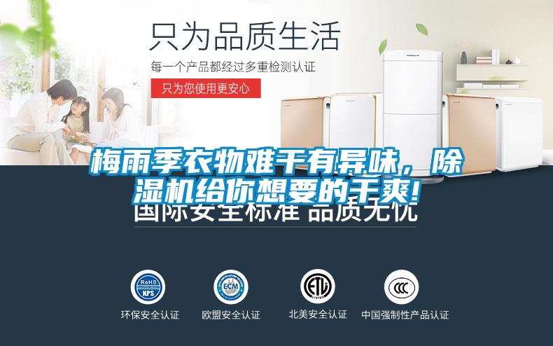 梅雨季衣物難干有異味，除濕機(jī)給你想要的干爽!