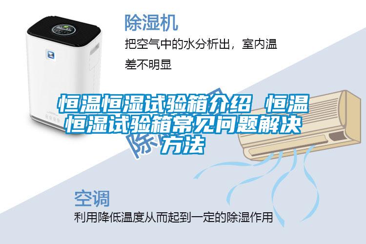 恒溫恒濕試驗(yàn)箱介紹 恒溫恒濕試驗(yàn)箱常見問題解決方法