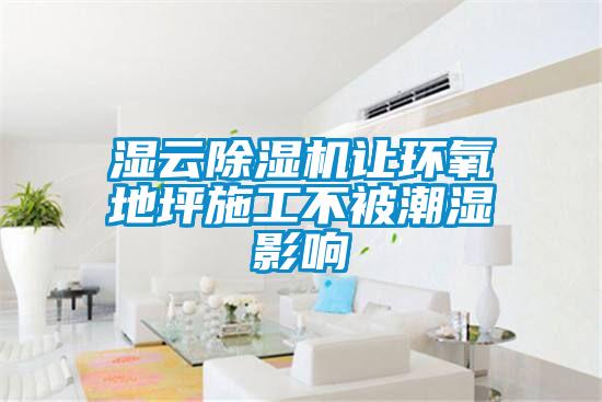 濕云除濕機(jī)讓環(huán)氧地坪施工不被潮濕影響