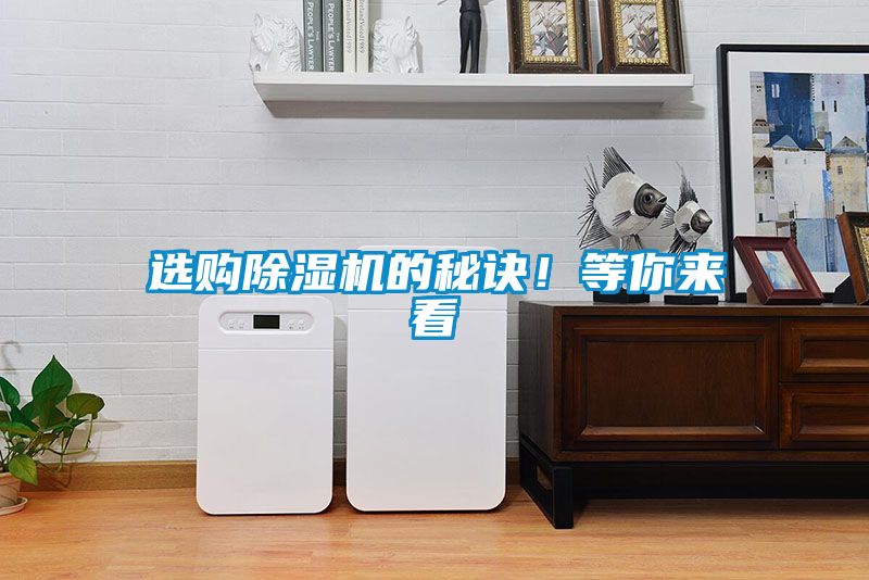 選購除濕機(jī)的秘訣！等你來看