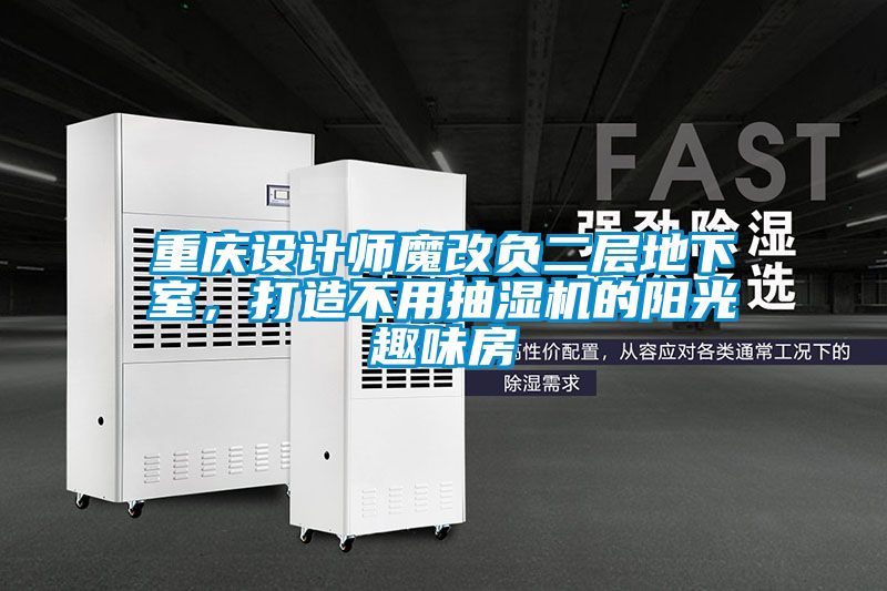 重慶設計師魔改負二層地下室，打造不用抽濕機的陽光趣味房