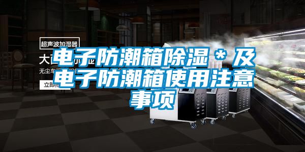 電子防潮箱除濕＊及電子防潮箱使用注意事項(xiàng)
