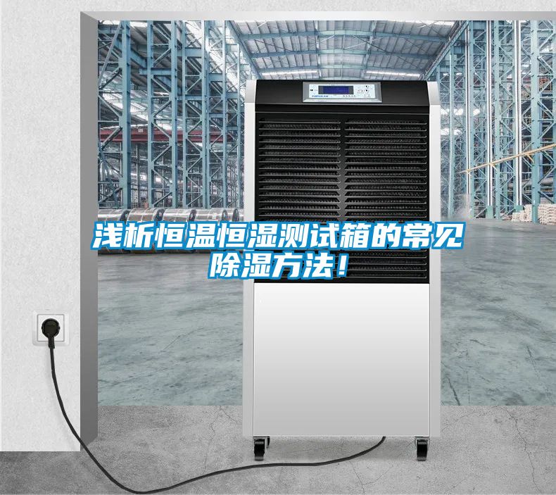 淺析恒溫恒濕測(cè)試箱的常見(jiàn)除濕方法！