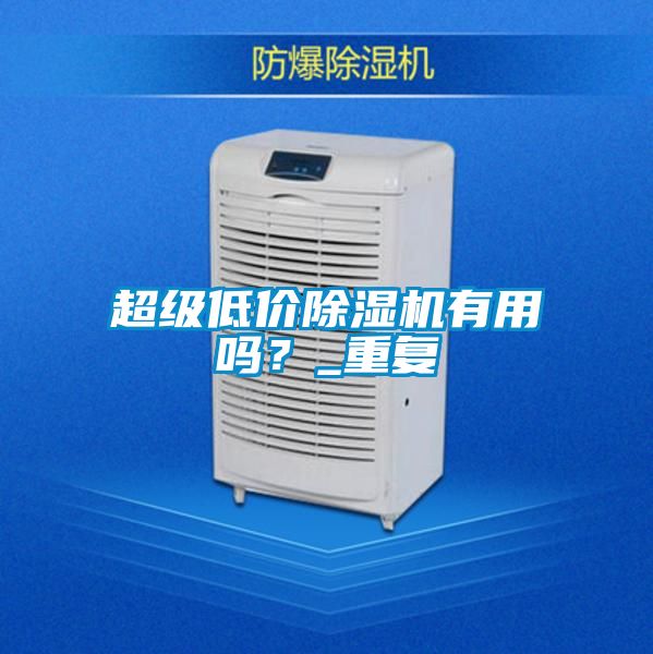 超級(jí)低價(jià)除濕機(jī)有用嗎？_重復(fù)