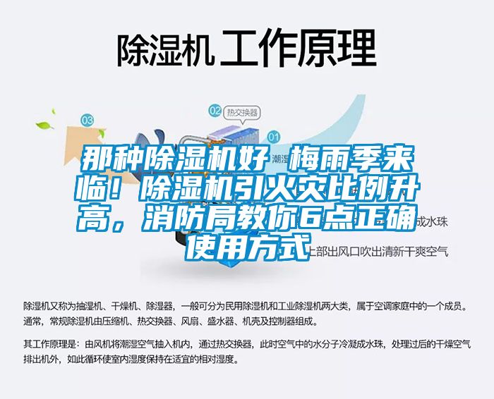 那種除濕機好 梅雨季來臨！除濕機引火災比例升高，消防局教你6點正確使用方式