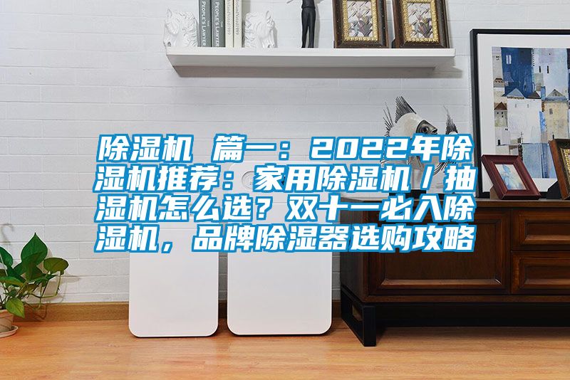 除濕機 篇一：2022年除濕機推薦：家用除濕機／抽濕機怎么選？雙十一必入除濕機，品牌除濕器選購攻略