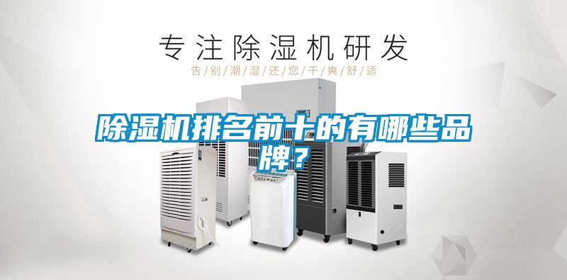 除濕機排名前十的有哪些品牌？