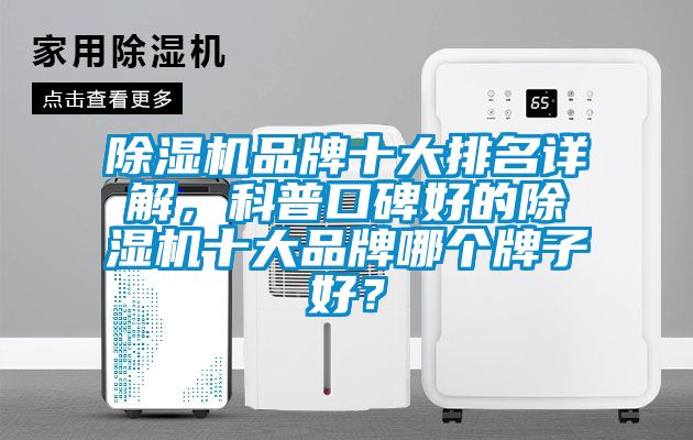 除濕機品牌十大排名詳解，科普口碑好的除濕機十大品牌哪個牌子好？