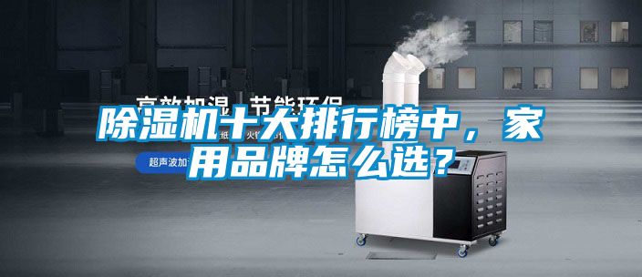 除濕機十大排行榜中，家用品牌怎么選？