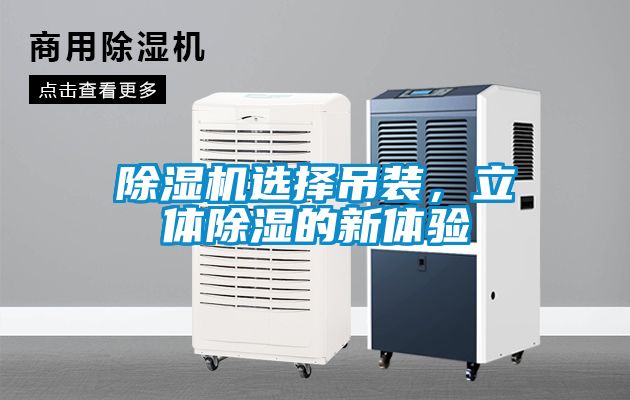 除濕機選擇吊裝，立體除濕的新體驗