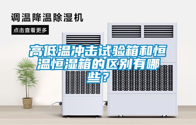 高低溫沖擊試驗(yàn)箱和恒溫恒濕箱的區(qū)別有哪些？