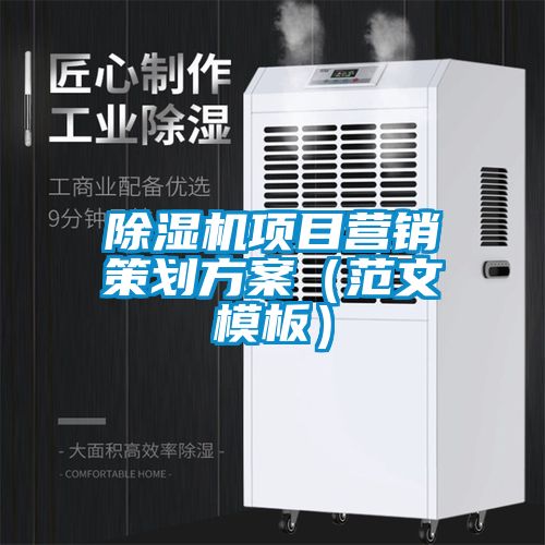 除濕機(jī)項(xiàng)目營(yíng)銷策劃方案（范文模板）